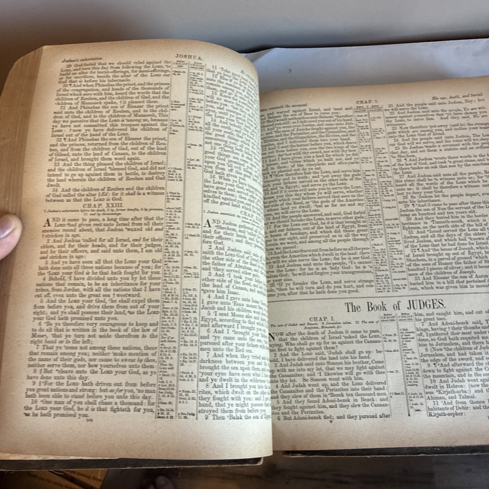 Antique 1892 Holy Bible By T.J. Gattis And Son, Durham, North Carolina - Picture 12 of 16